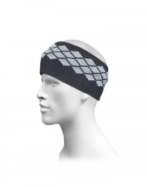 Unisex acrylic head band designer dark grey
